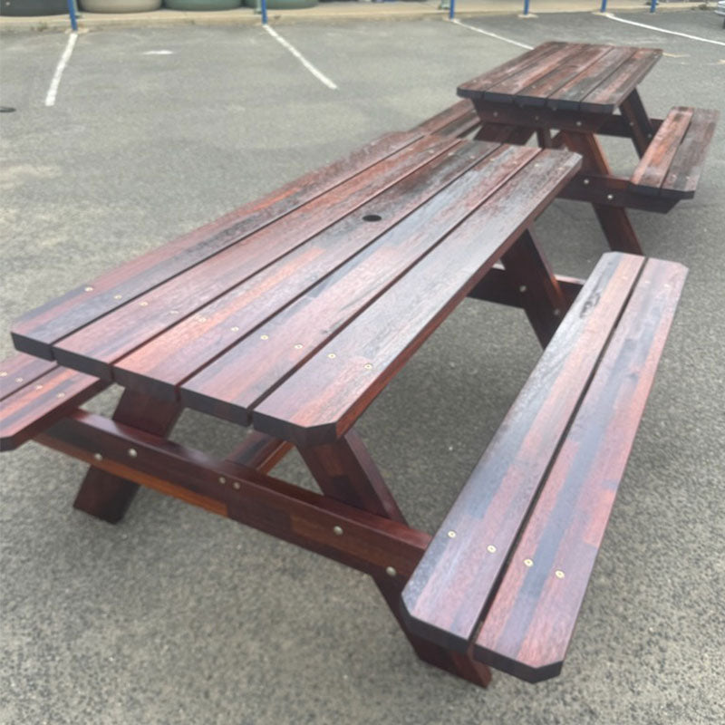 Wooden Picnic Table (PARK BENCH) 8 Seater